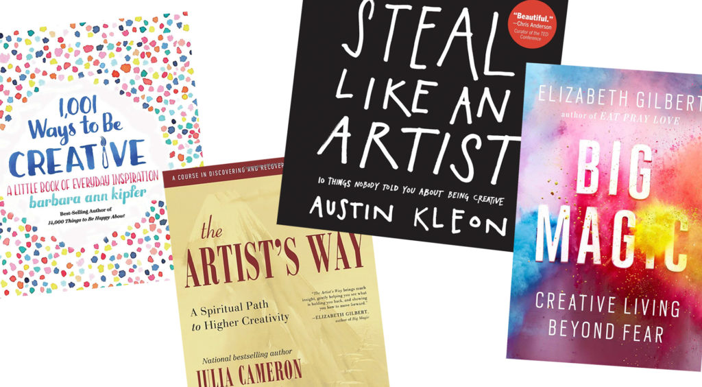 four book covers for creators. gift ideas for artists and creators.