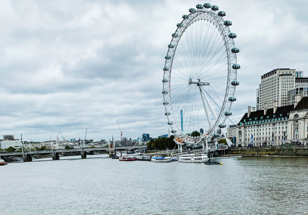 The London Eye from across the River Thames