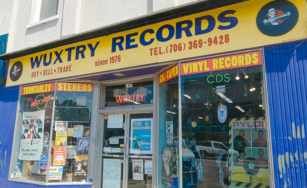The exterior of Wuxtry Records in Athens, Georgia
