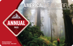 America The Beautiful annual pass for U.S. national parks. Makes a great gift idea.
