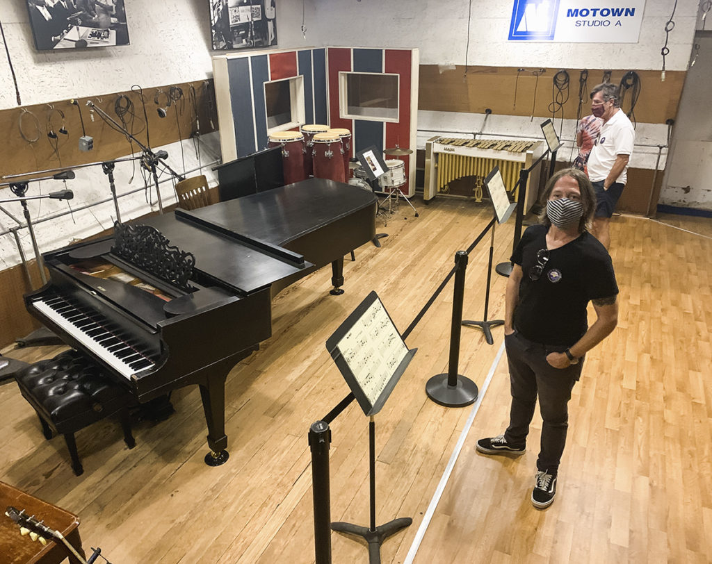 Stephen inside Studio A at Motown