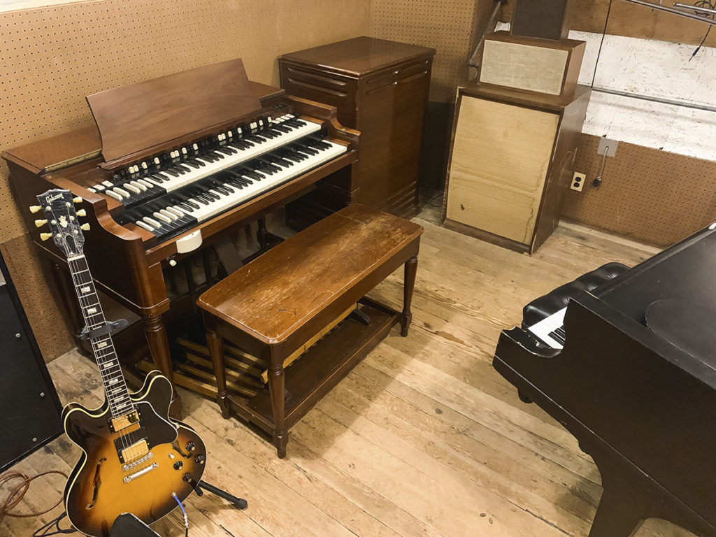 instruments in Studio A