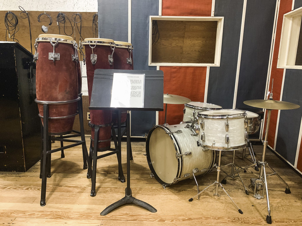 percussion instruments in Motown's Studio A