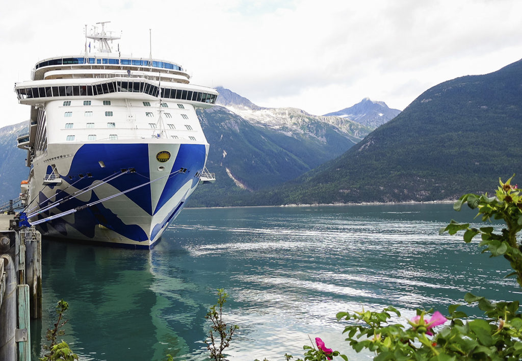 Princess Cruises Majestic Princess in Skagway, Alaska. first-time cruisers